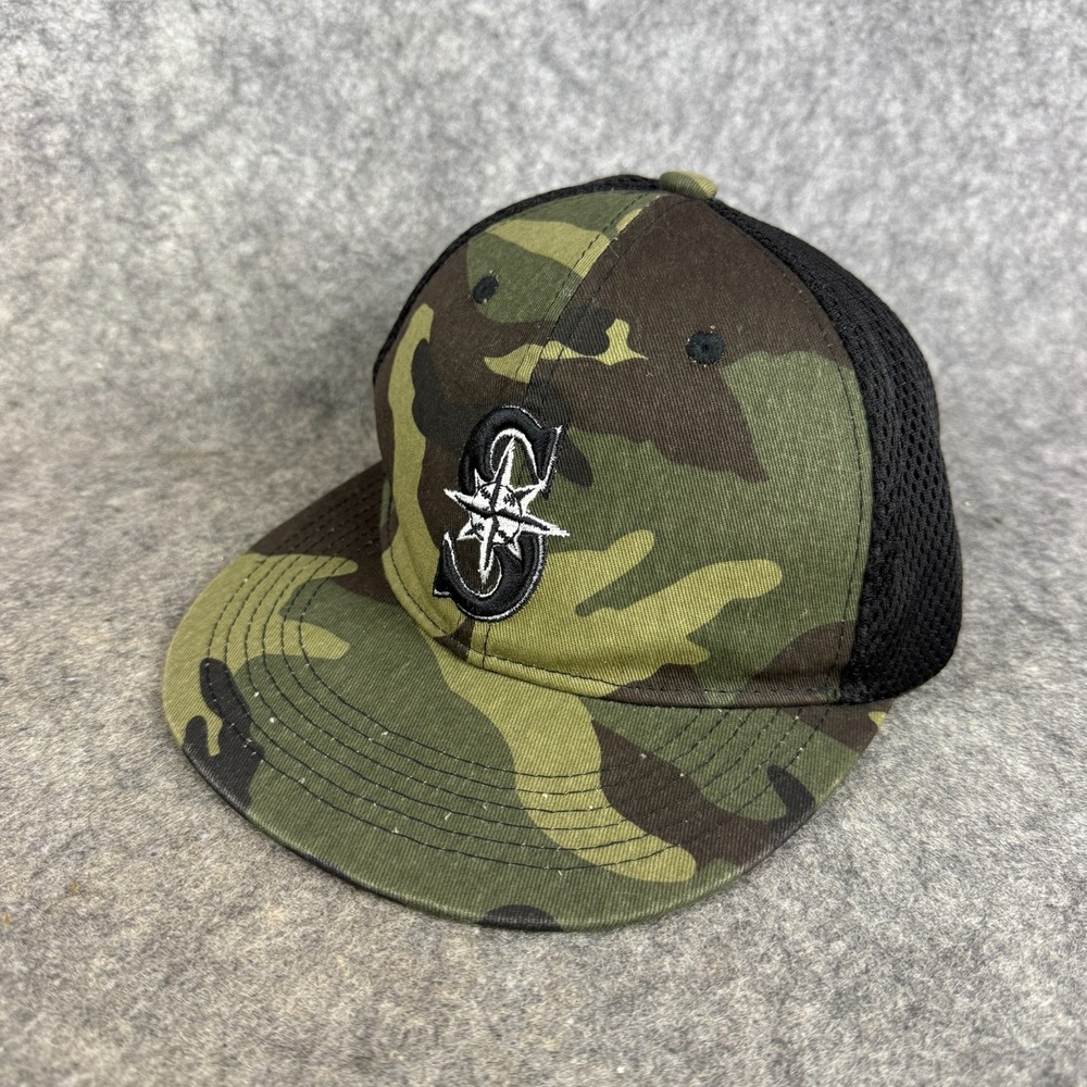 SEATTLE Mariners Camouflage Boeing Ball Cap Trucker Hat Snapback Baseball Camo‎